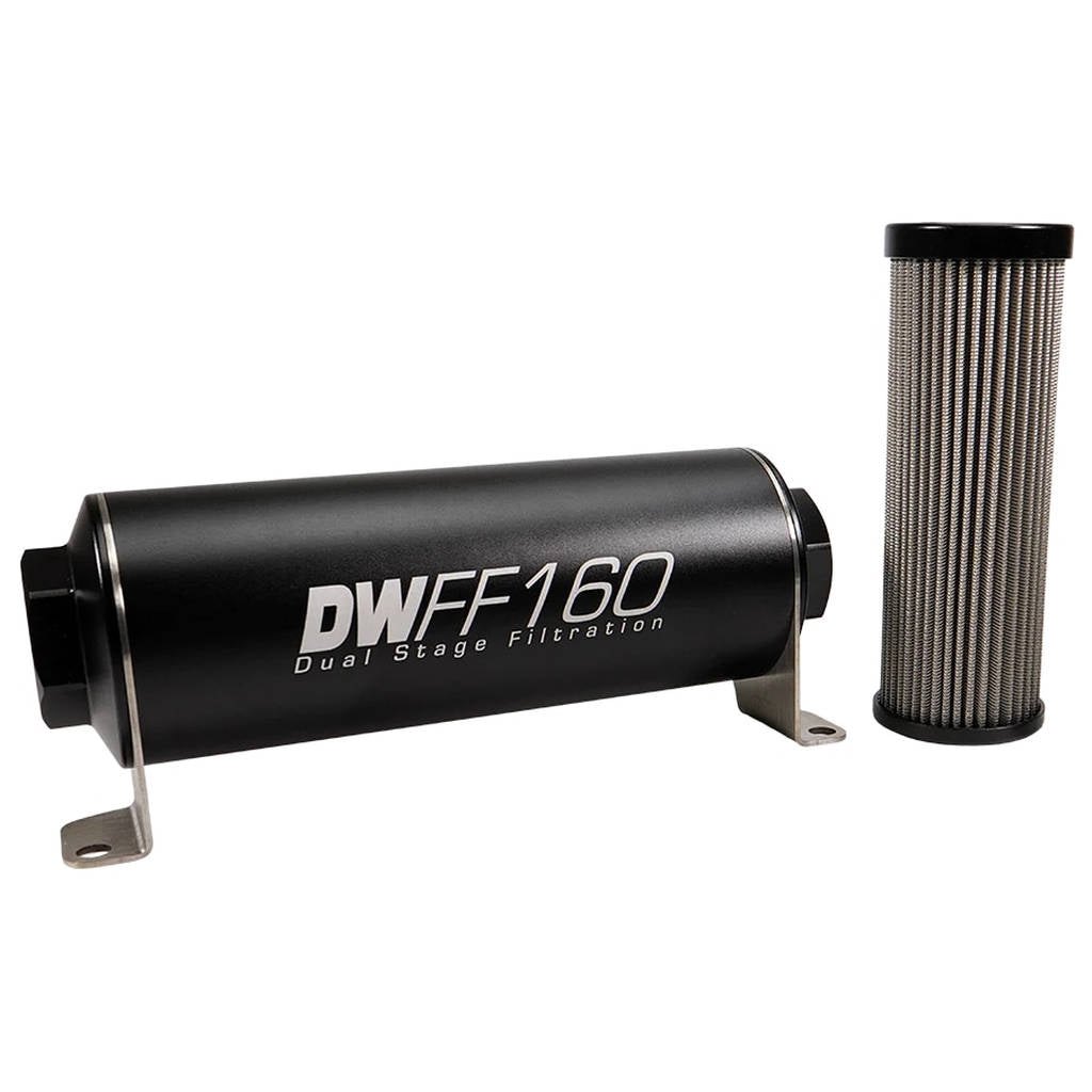 DEATSCHWERKS 8-03-160-010K In-line fuel filter element and housing kit, stainless steel 10 micron,-8 Photo-0 