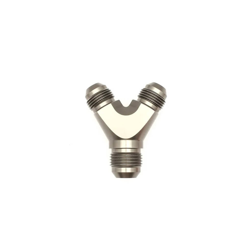 DEATSCHWERKS 6-02-0703 8AN + 8AN to 10AN Y Block Fitting Photo-0 