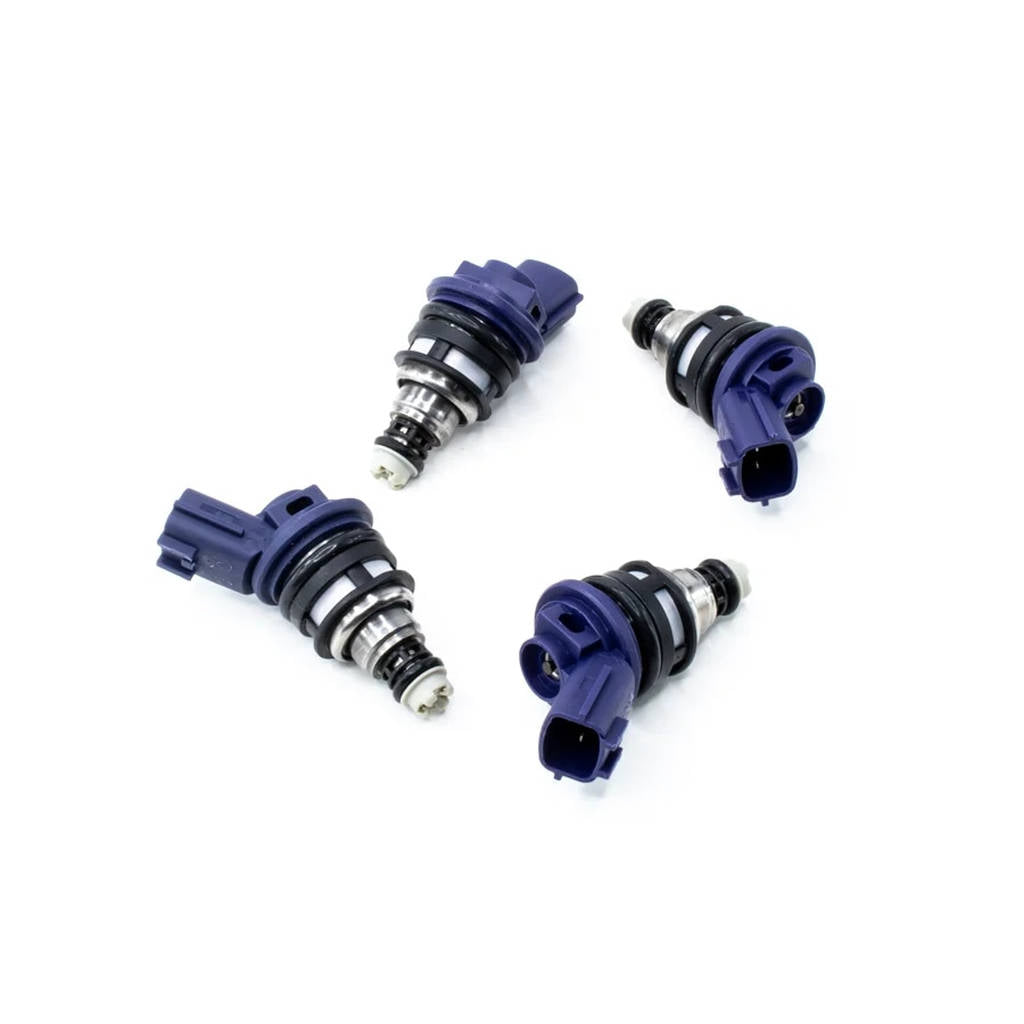 DEATSCHWERKS 01J-00-0740-4 Set of 4 740cc Side Feed Injectors for NISSAN G20/SR20/240sx SR20DET/KA24 Photo-0 