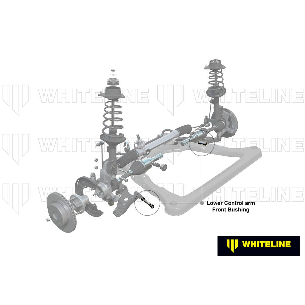 WHITELINE W53461 Front Lower Control Arm - Inner Front Bushing Kit for Audi, Seat, Skoda/Volkswagen PQ34 Fwd/Awd Photo-1 