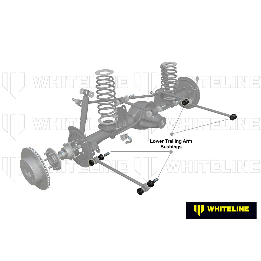 WHITELINE W63223 Rear Trailing Arm Lower - Bushing Kit for Toyota Land Cruiser 200, 300 Series Photo-1 