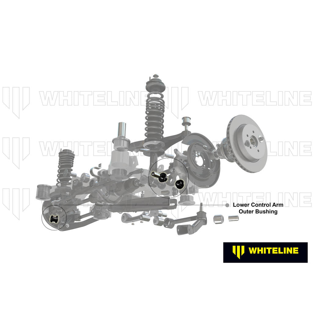 WHITELINE W63459 Rear Control Arm Lower Rear - Outer Bushing Kit for Holden Captiva CG Photo-1 