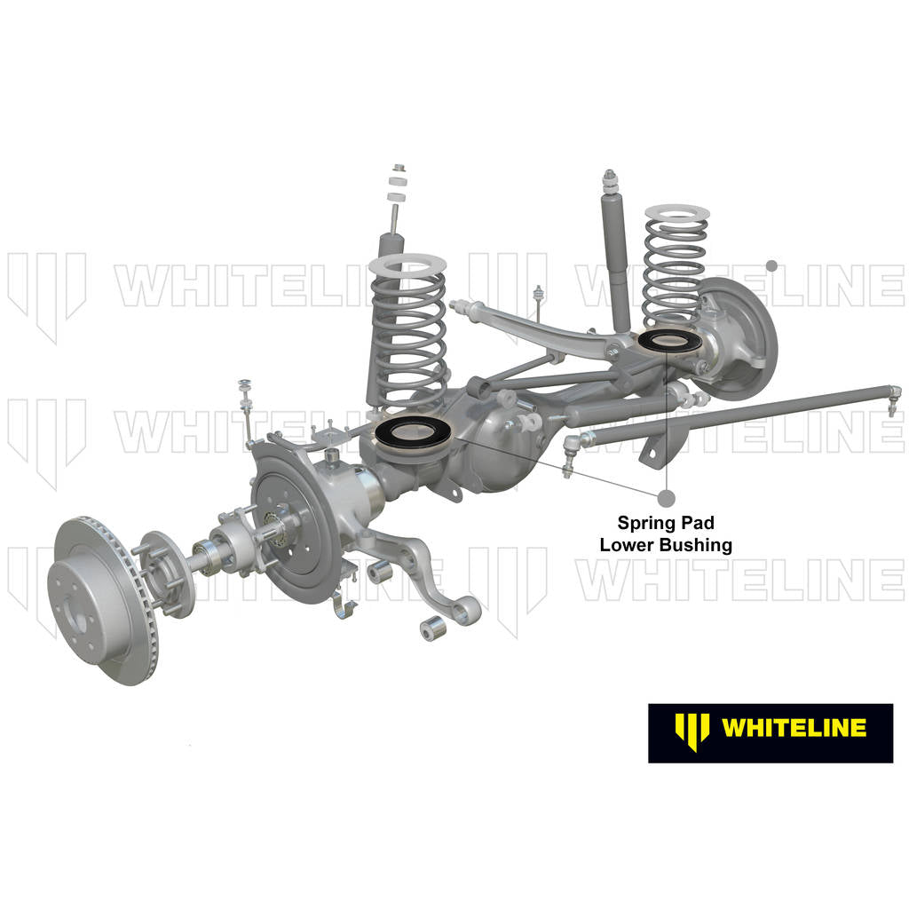 WHITELINE W73419 Front Coil Spring Pad - Lower Bushing Kit for Nissan Patrol GQ, GU/Ford Maverick DA Photo-1 