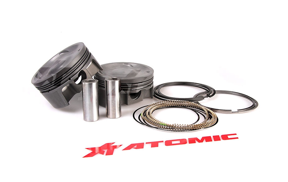 MAHLE 929847842 Pistons kit 92.50mm x 30.3mm CH, 79.0mm stroke,130.5mm rod,23mm pin,-16.0cc,337g,8.2CR, 4032 SUBARU 2.2L STROKER Photo-0 