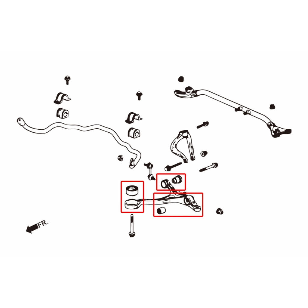 HARDRACE 6918 HARDEN RUBBER BUSHING HONDA ACCORD 08- Photo-1 