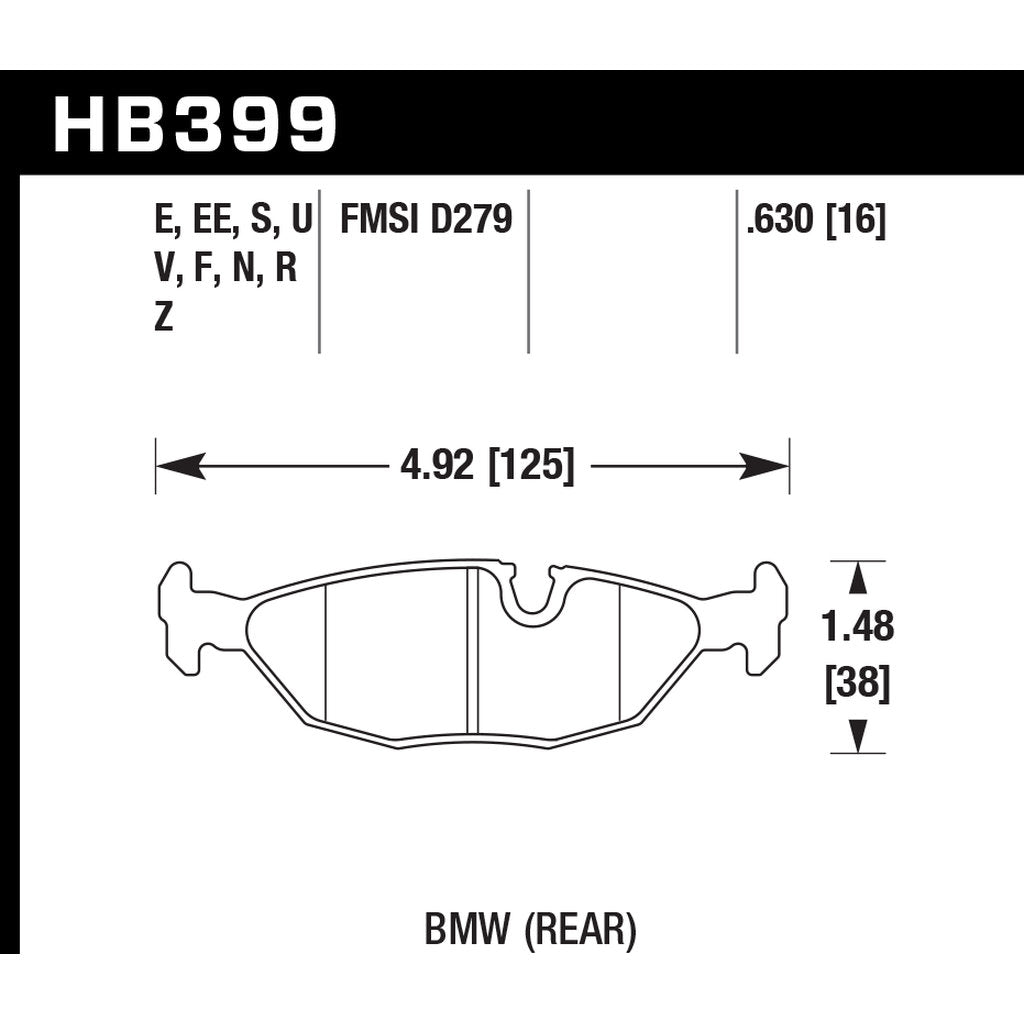 HAWK HB399N.630 Brake Pads HP Plus Photo-2 