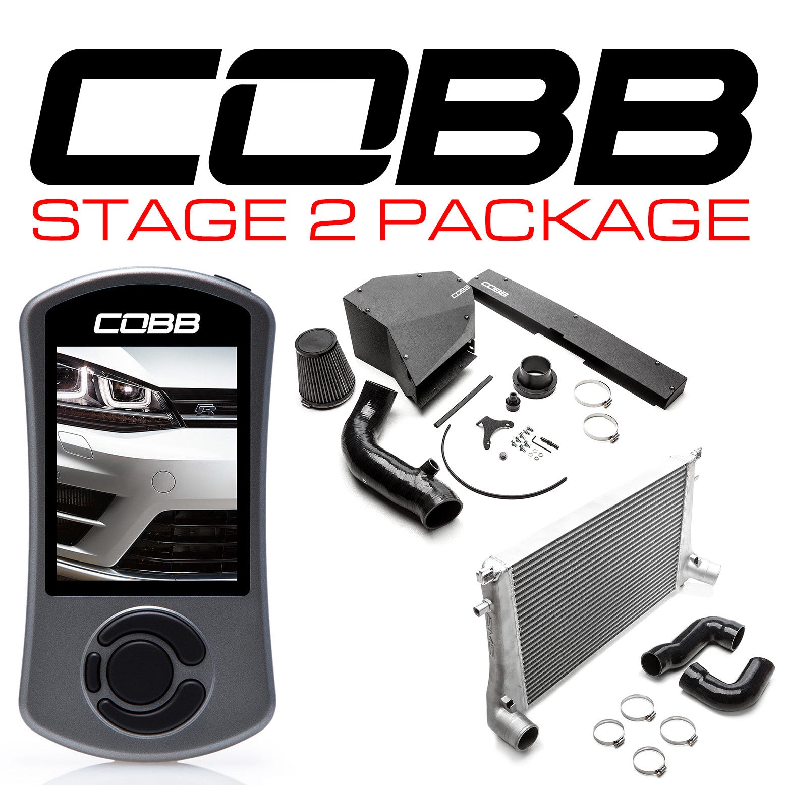 COBB VLK0030020 VW Stage 2 Power Package Golf R (Mk7) 2015-2017 USDM Photo-0 