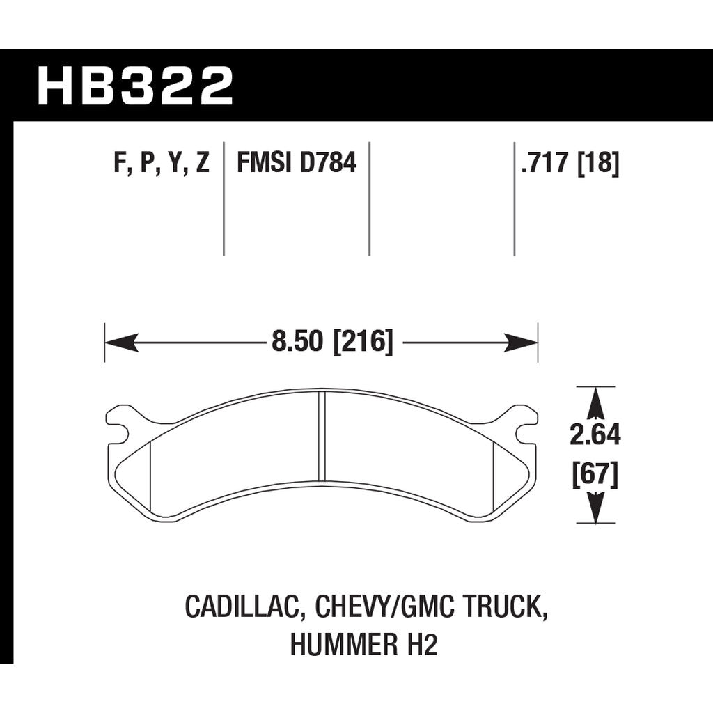 HAWK HB322P.717 Brake Pads Super Duty Photo-2 