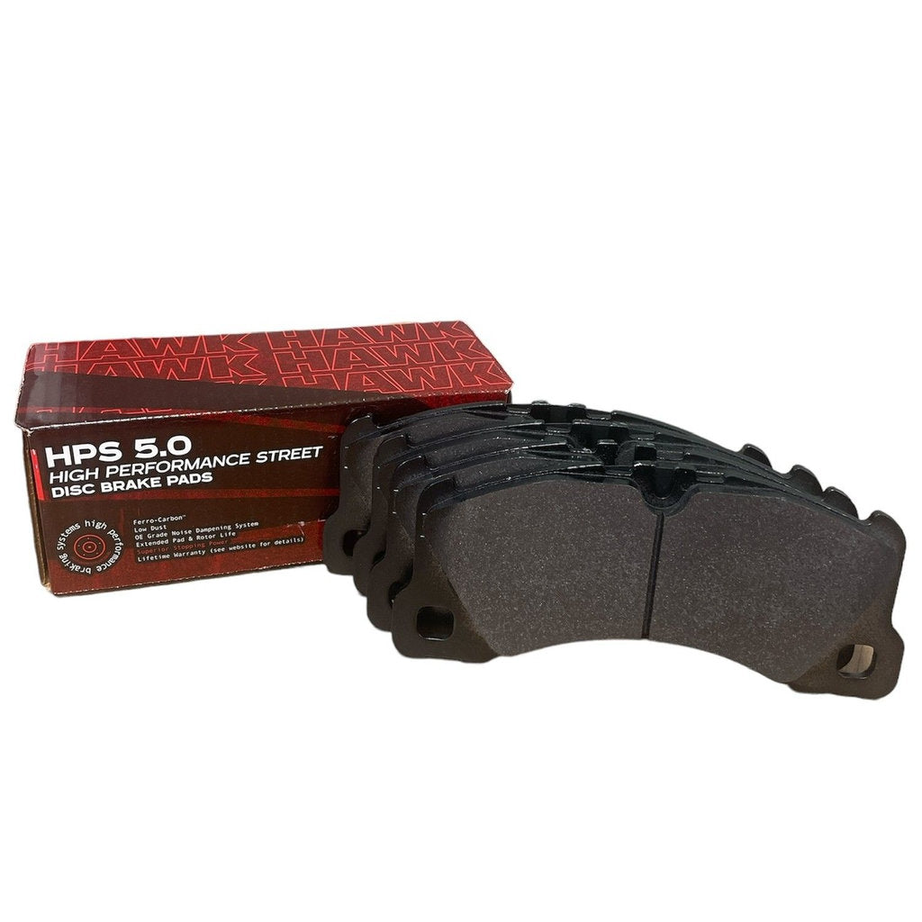 HAWK HB761B.593 Brake Pads HPS 5.0 Front PORSCHE Cayenne GTS/Turbo/Turbo S/Macan GTS/Turbo/Panamera 4 Photo-0 