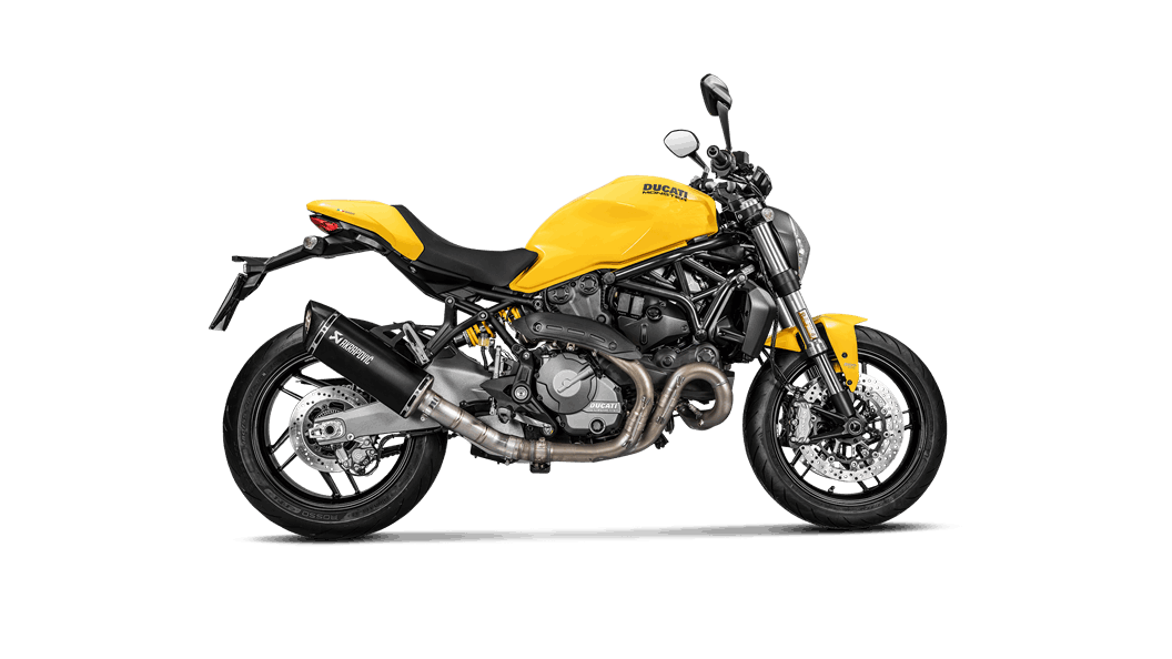 AKRAPOVIC S-D12SO8-RTBL DUCATI MONSTER 821 2017-2019 Slip-On Line (Titanium) Photo-1 