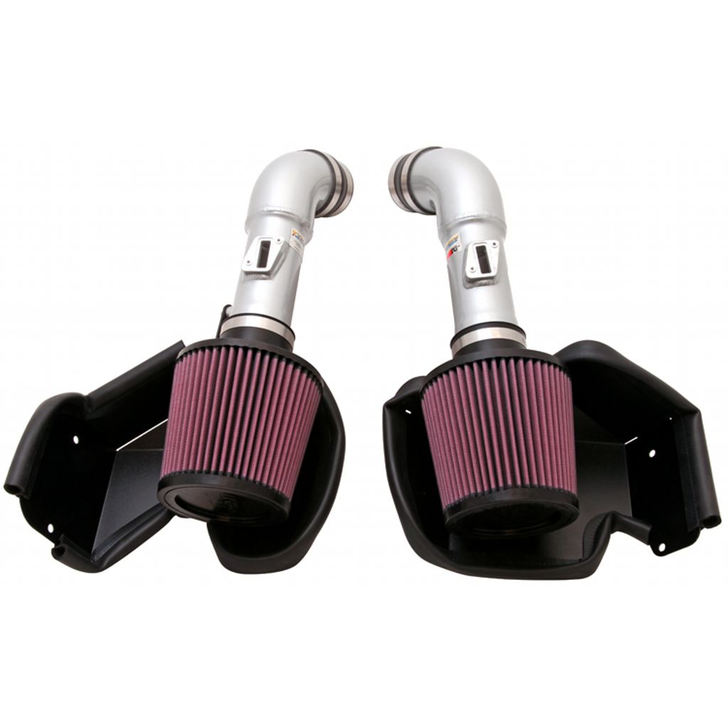 K&N 69-7078TS Performance Air Intake System TYPHOON; NISSAN/INFINITI 370Z/G37, V6-3.7L, 09-17- SILVER Photo-0 