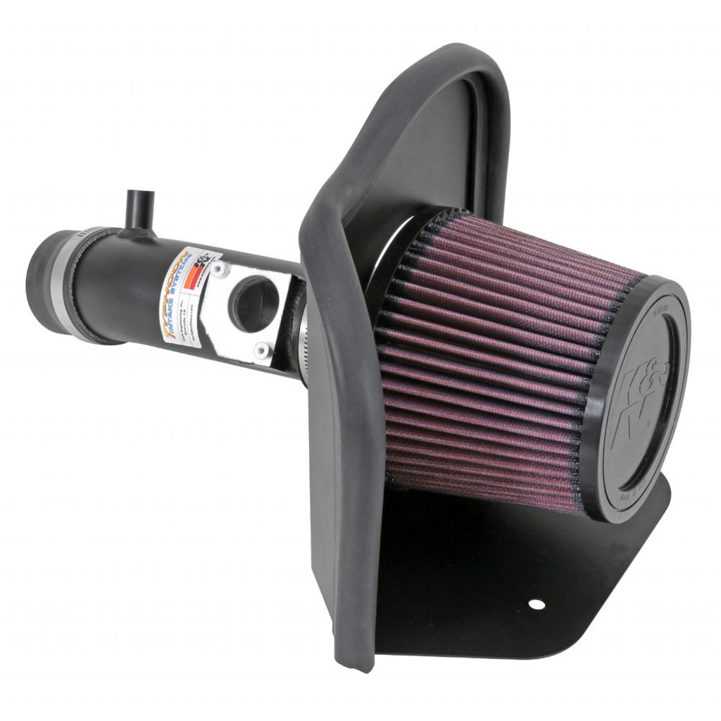 K&N 69-8612TFK Performance Air Intake System TYPHOON; TOYOTA YARIS, L4-1.5L, 2006-14, (FLAT BLACK) Photo-0 