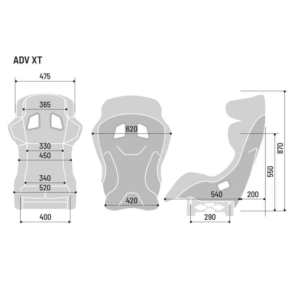 SPARCO 008002ZNR ADV XT Racing seat, FIA, 8862-2009, size L, carbon, black Photo-3 