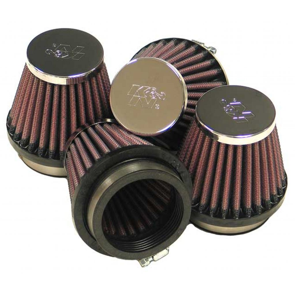 K&N RC-2344 UNIVERSAL Clamp-On Air Filter 2-1/8"FLG,3"B,2"T,2-3/4"H (4 PER BOX) Photo-0 