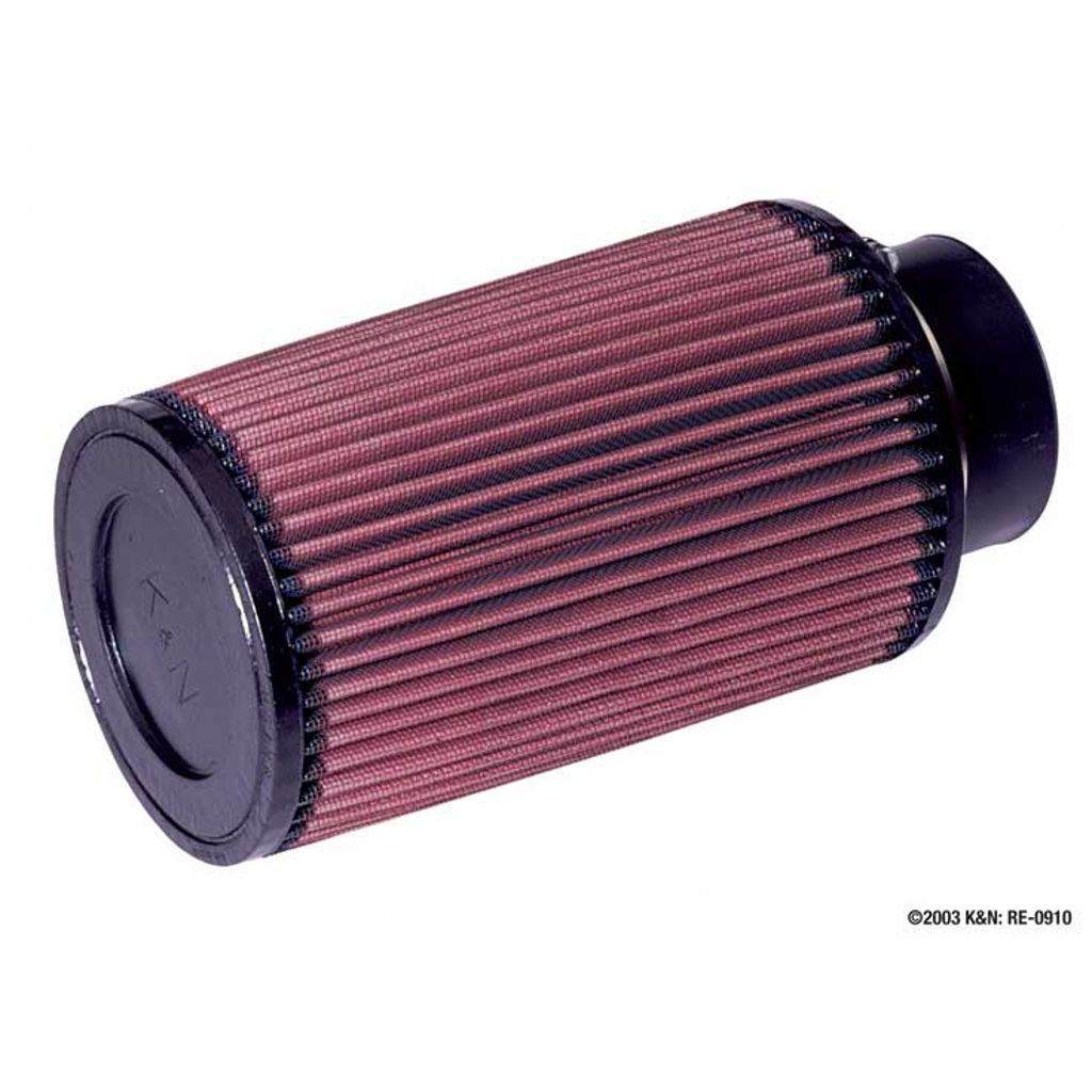 K&N RE-0910 UNIVERSAL Clamp-On Air Filter 3"FLG, 5"OD-B, 4-5/8"OD-T, 8"H Photo-0 