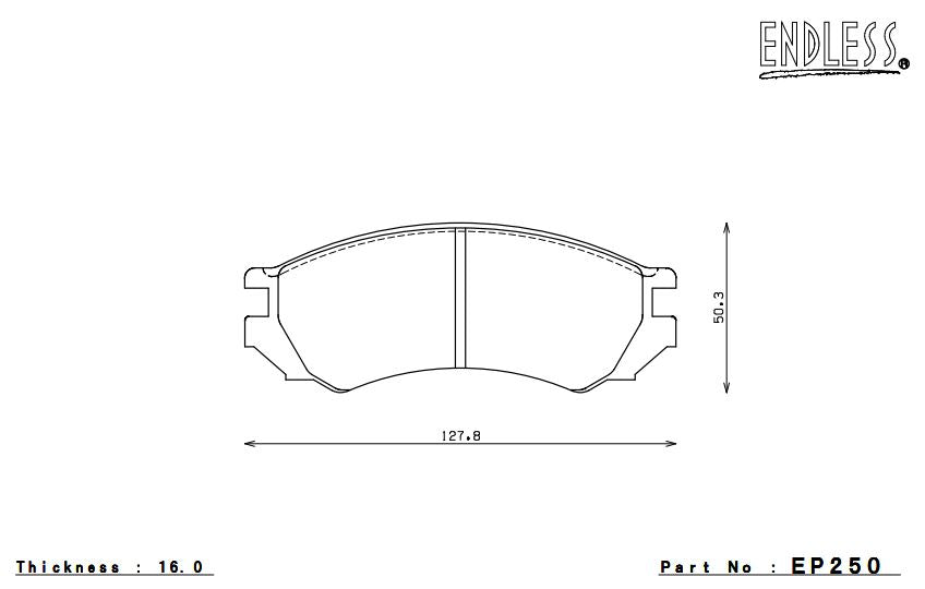 ENDLESS EP250MA45B Front brake pads NISSAN Primera Photo-0 