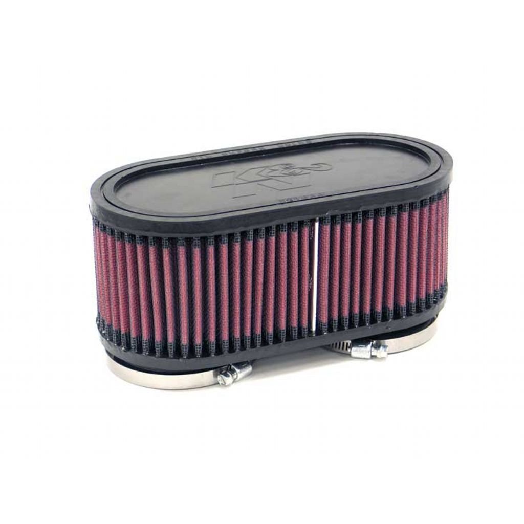 K&N RU-2970 UNIVERSAL Clamp-On Air Filter 2-3/8"DUAL FLG,107MM C-C, 3"H Photo-0 