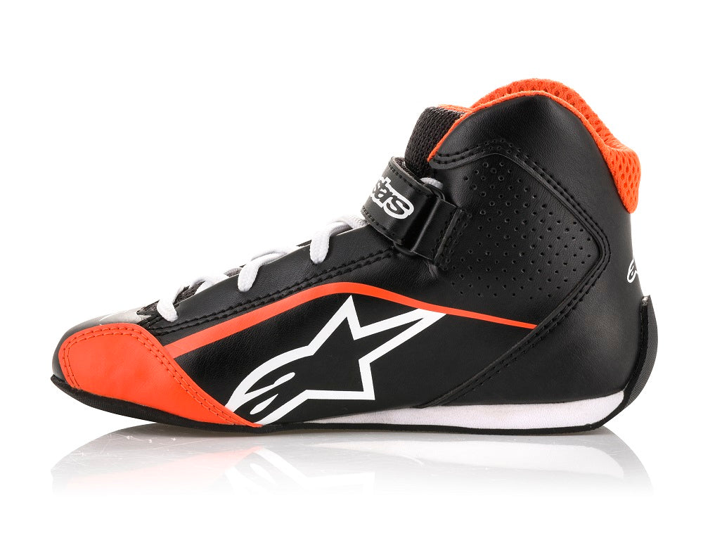 ALPINESTARS 2712518_1241_1 Karting shoes, kids TECH 1-KS, black/white/orange, Size 32 Photo-1 