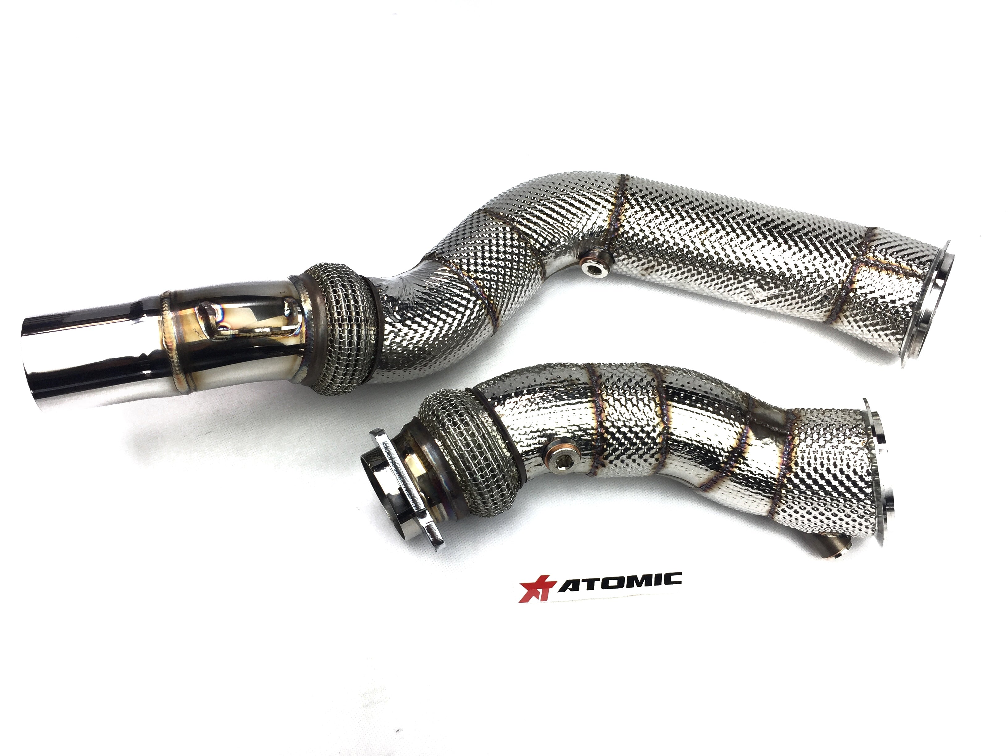 ARD 186631-01 Catless downpipe set with heat shield BMW F80 / F82 M3 / M4 Photo-1 