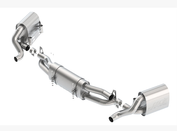 BORLA 140710 Cat-Back Exhaust S-Type PORSCHE 991 / 911 13-15 3.8L AT / MT RWD 2DR 2.50" W / OEM TIPS Photo-0 