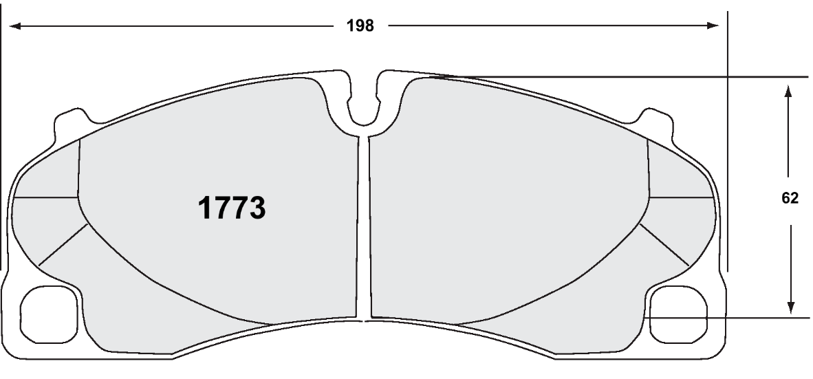 PFC 1773.13.17.44 Front brake pad RACE 13 CMPD 17mm PORSCHE 992 GT3 / 991 GT3/Turbo | 981/718 Cayman GT4 Photo-0 