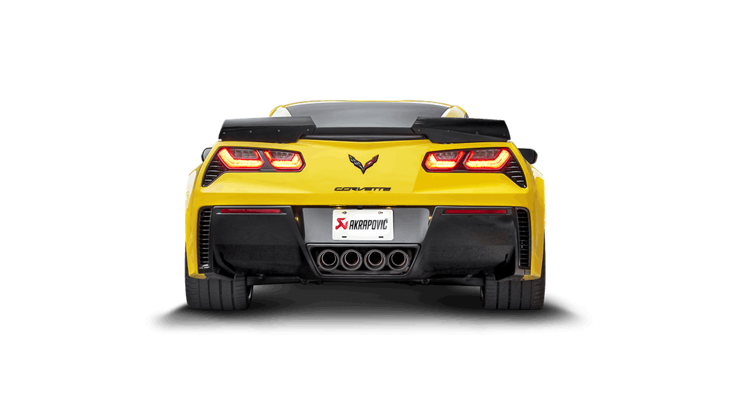 AKRAPOVIC MTP-CO/TI/2 Slip-On Line (Titanium) CHEVROLET CORVETTE Z06 (C7) 2014-2019 Photo-3 