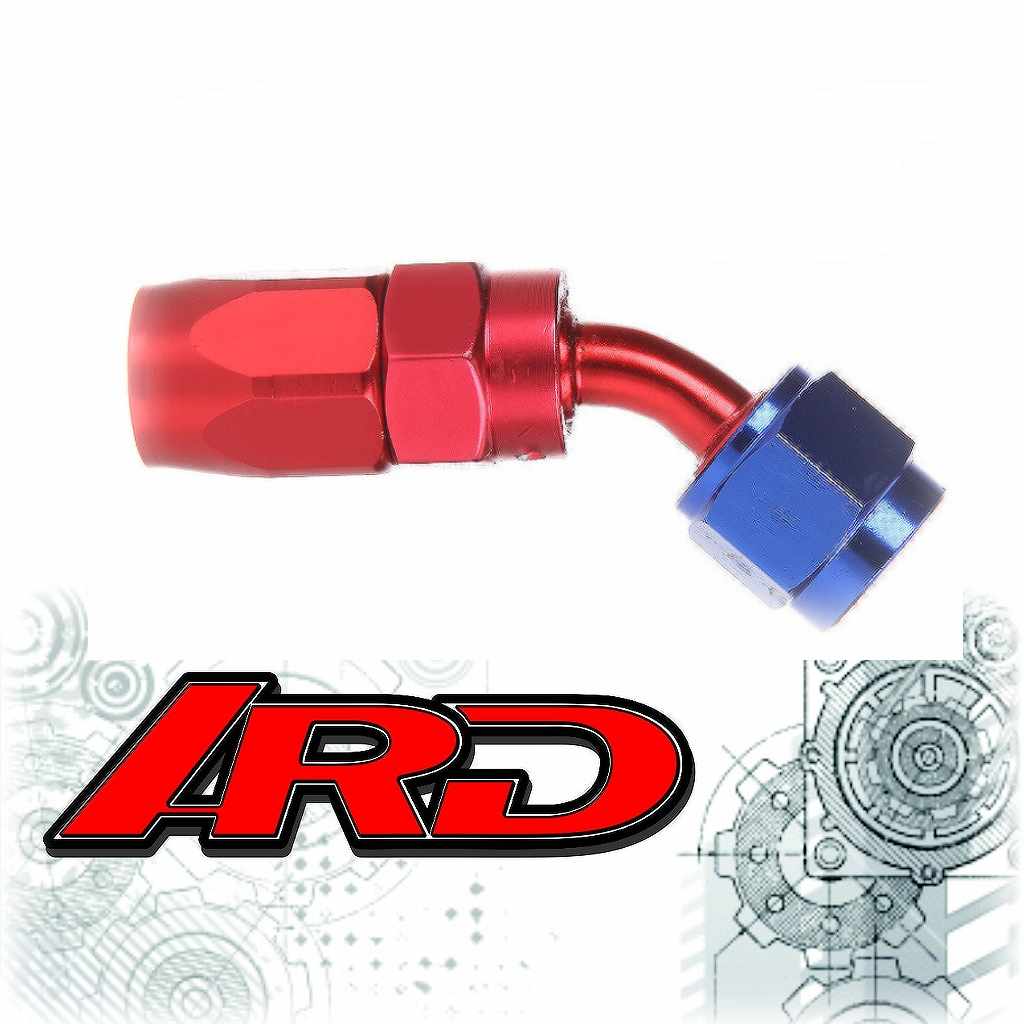 ARD ARE0209-3008-RED/BLU Fitting, Hose End AN8 30° Degree Red/Blue Photo-0 