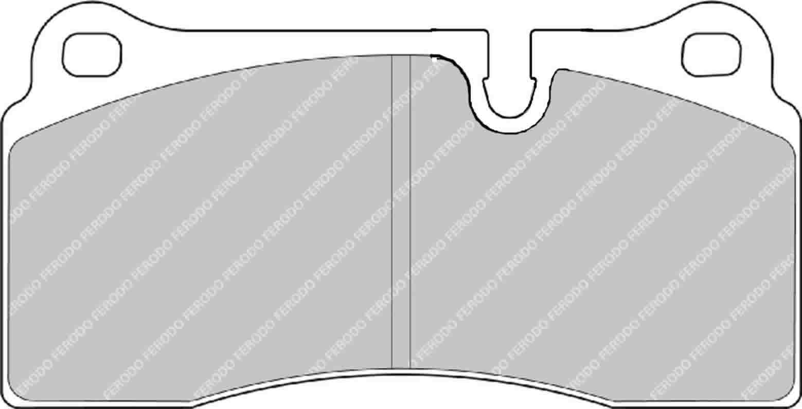 FERODO FCP1281G DS3.12 Rear Brake Pads for NISSAN Skyline GT-R (R35)/AUDI R8 Spyder 5.2 FSI Photo-0 