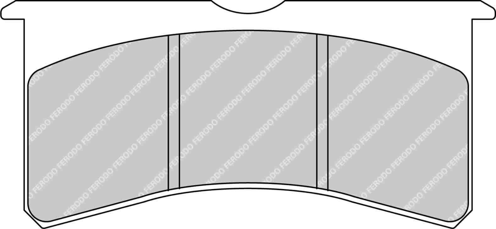 FERODO FRP3097G Front Brake Pads DS3.12 for FORD Fiesta R2 Photo-0 