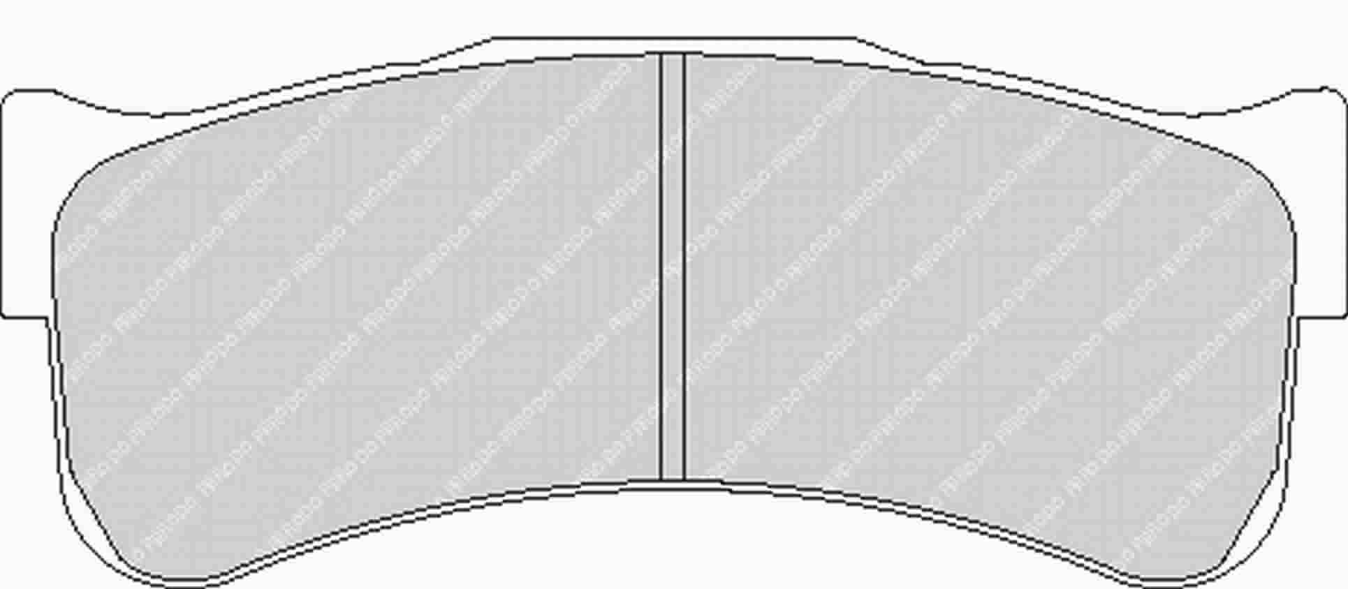 FERODO FRP3110GB Front Brake Pads DS3.12 for PORSCHE 911 GT3 Cup (992) / AUDI R8 GT3 Photo-0 