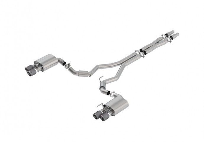 BORLA 140742CF Exhaust System "S-TYPE" W / VALVES MUSTANG GT '18 5.0L AT / MT RWD 2DR Photo-0 