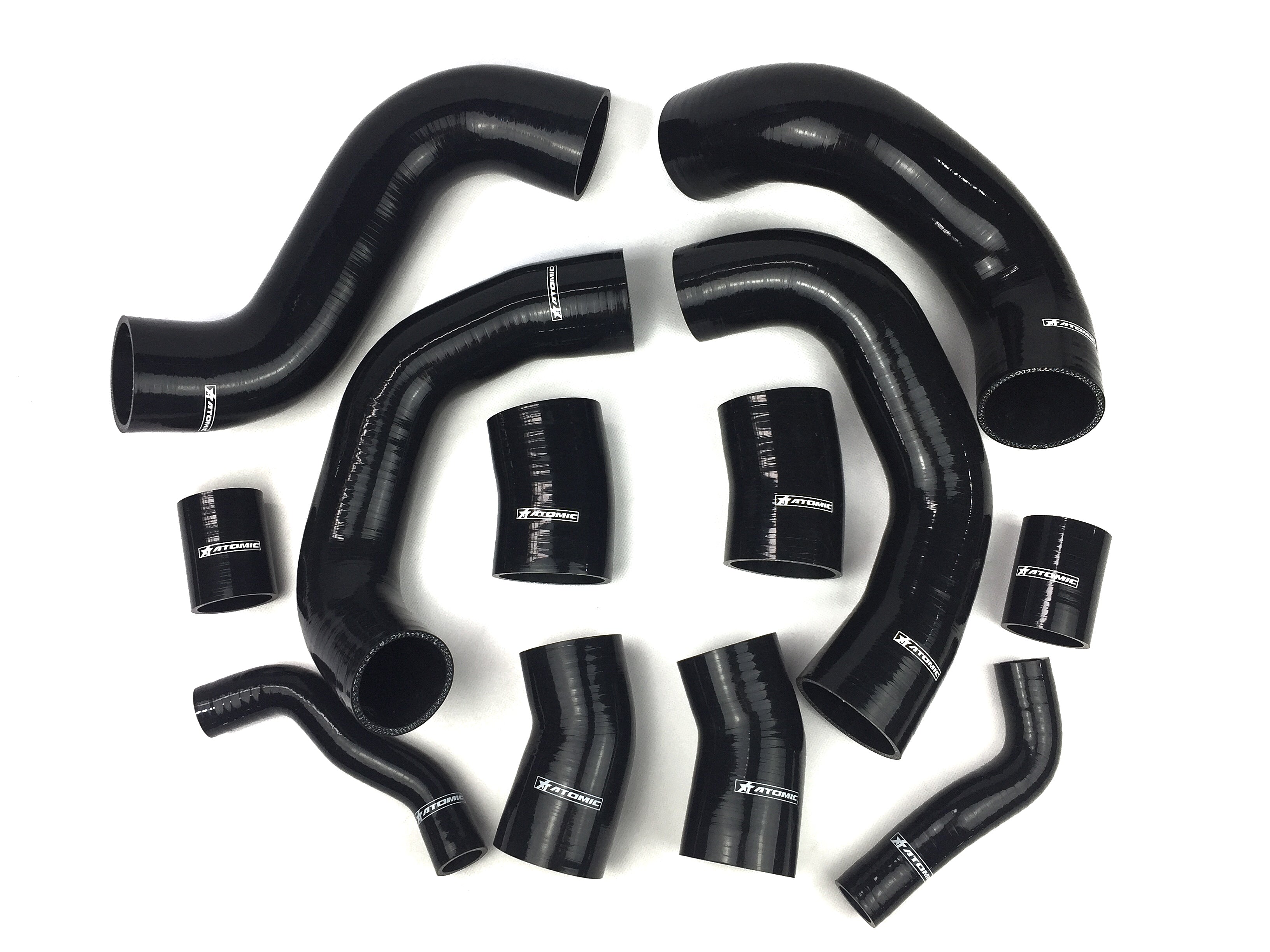 ARD N16 Intercooler hose kit for NISSAN R35 GT-R (Black) Photo-2 