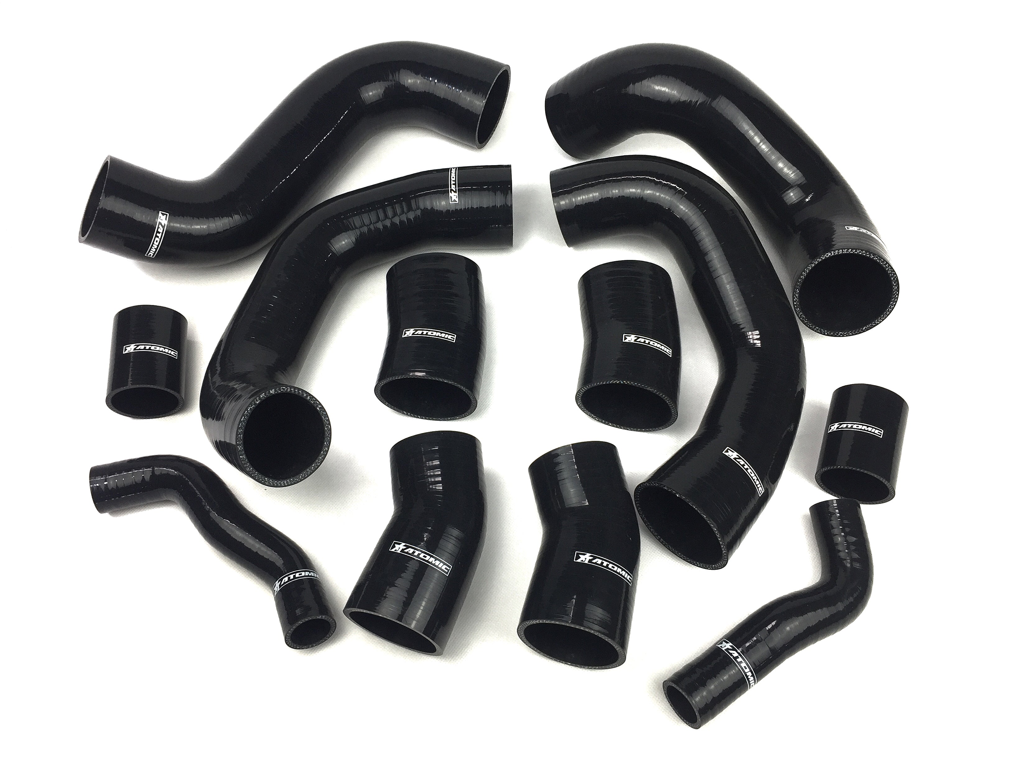 ARD N16 Intercooler hose kit for NISSAN R35 GT-R (Black) Photo-0 