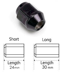 BBS P5623062 hollow nut long M14x1.5 black Photo-0 