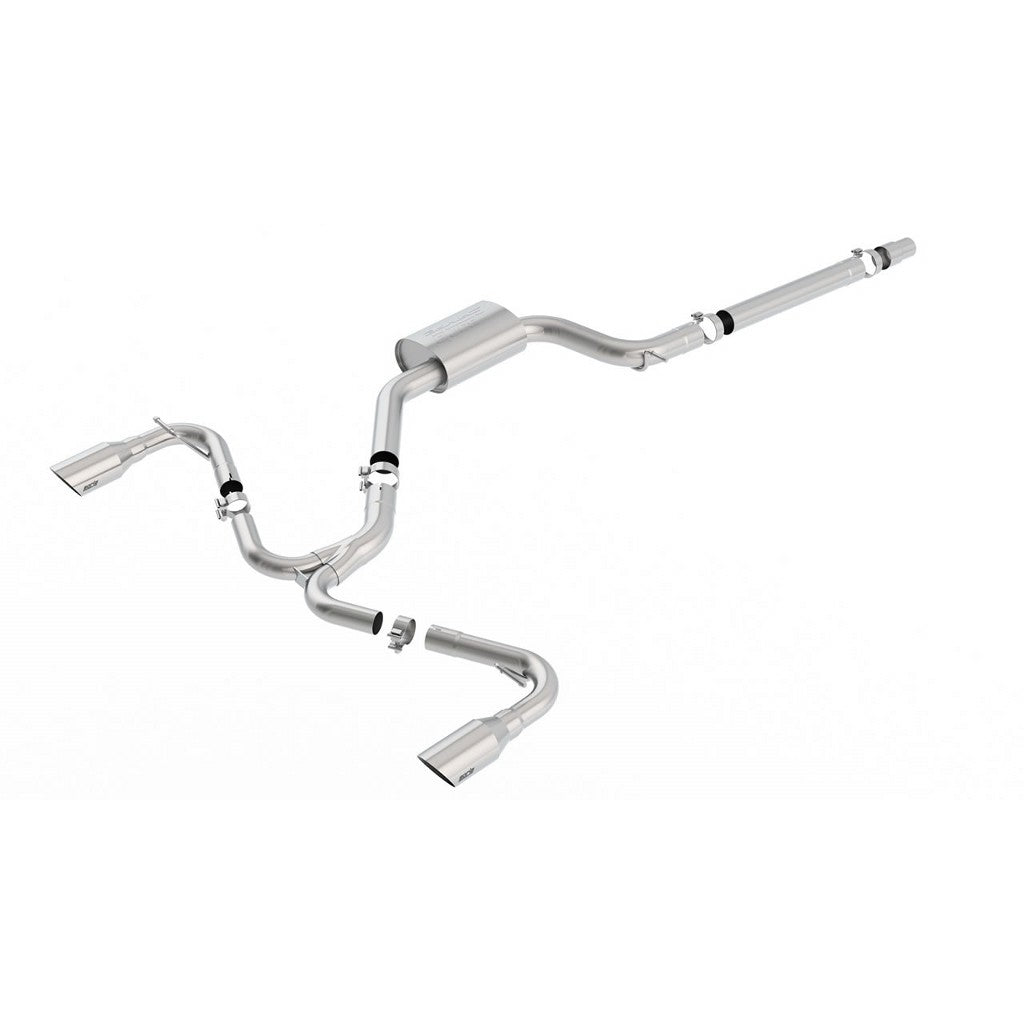BORLA 140750SB Exhaust system "S-TYPE" TIP: 4" RD X 9.5" STAINLESS BRUSHED VW GTI MK7 15-17 2.0L Photo-0 