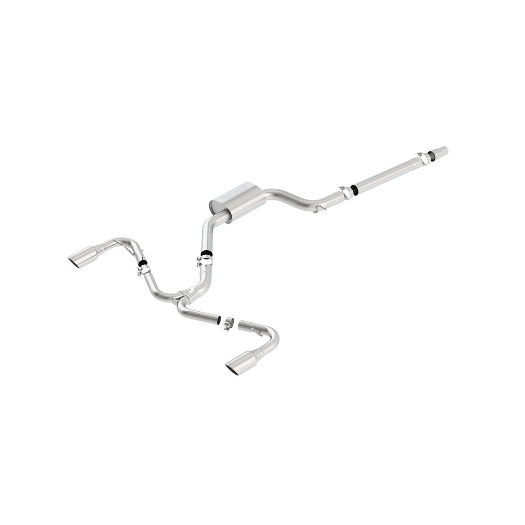 BORLA 140751 Exhaust system "S-TYPE" TIP: 4" RD X 9.5" VW GTI MK7.5 2018 2.0L Photo-0 