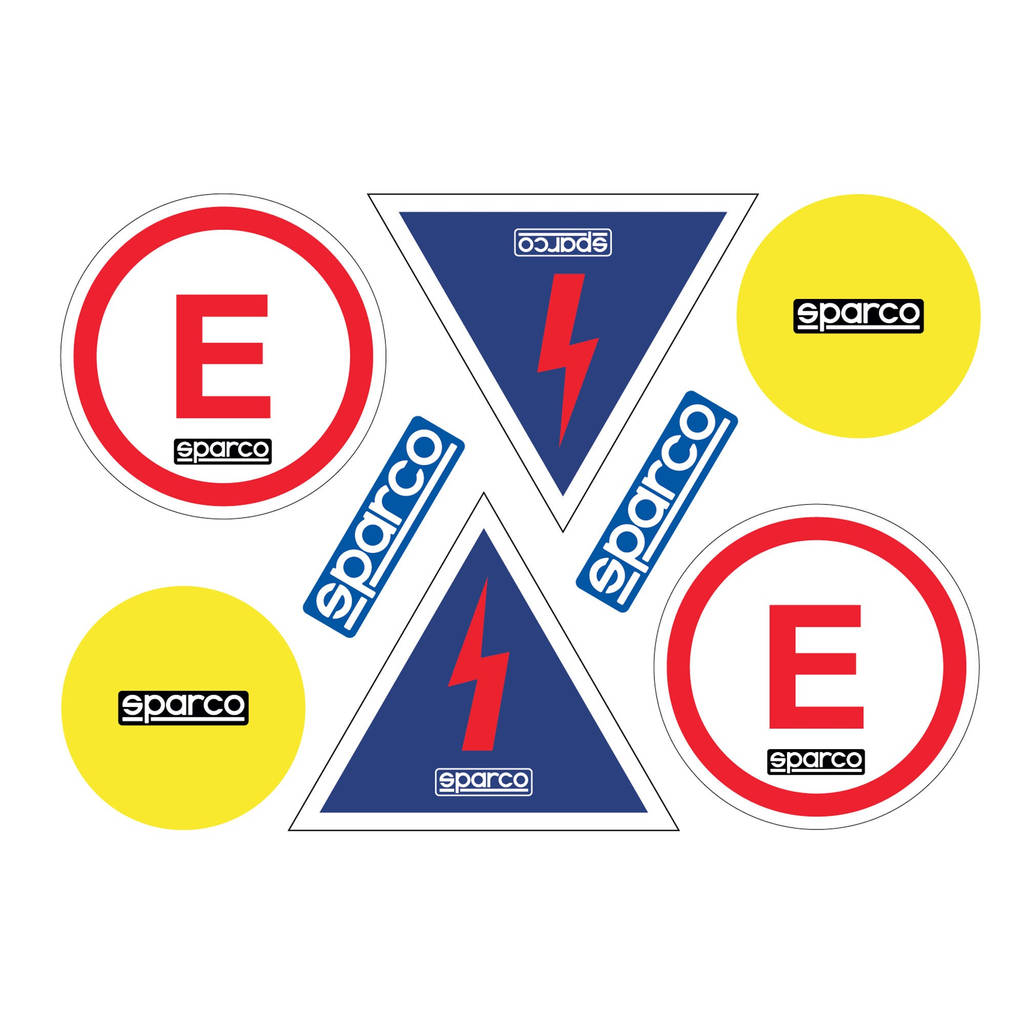 SPARCO ASPA002 Kit of 8 stickers Photo-0 