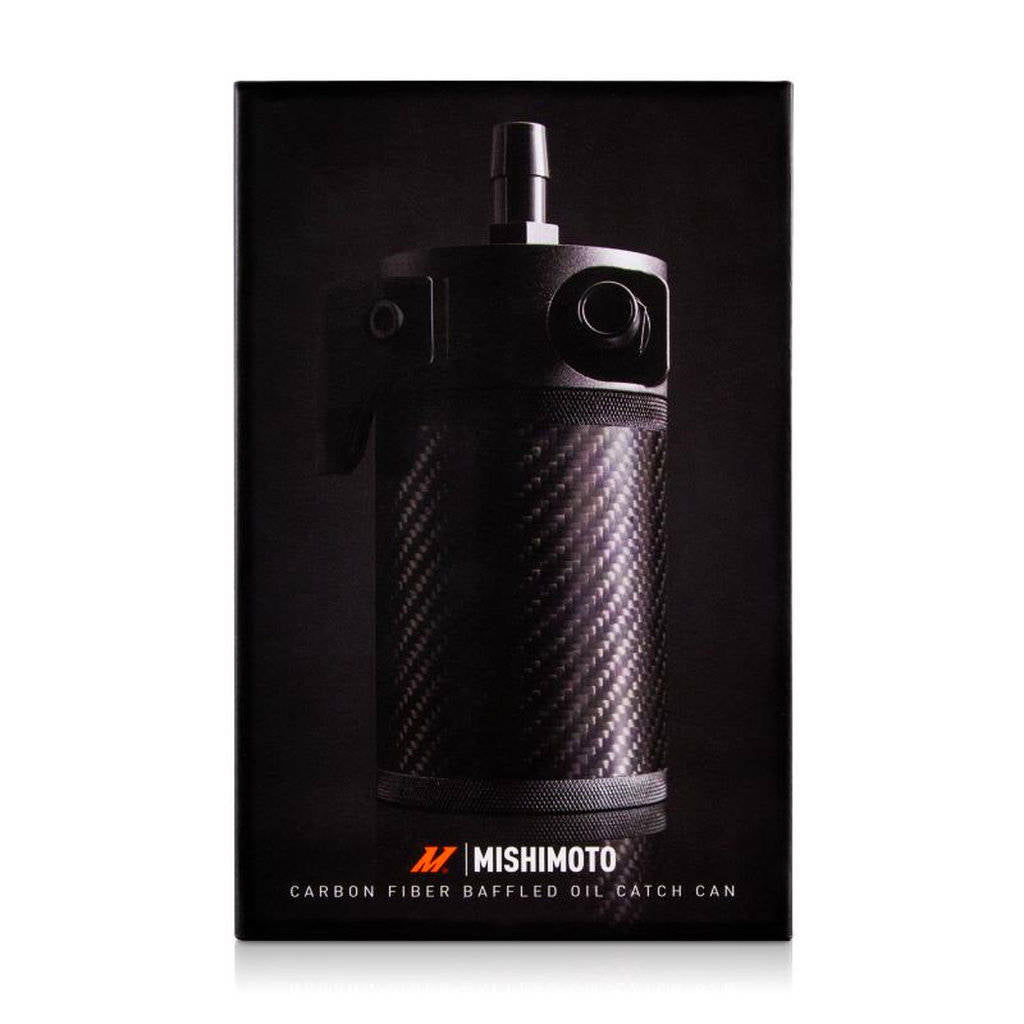 MISHIMOTO MMBCC-CF Carbon Fiber Baffled Oil Catch Can Photo-1 