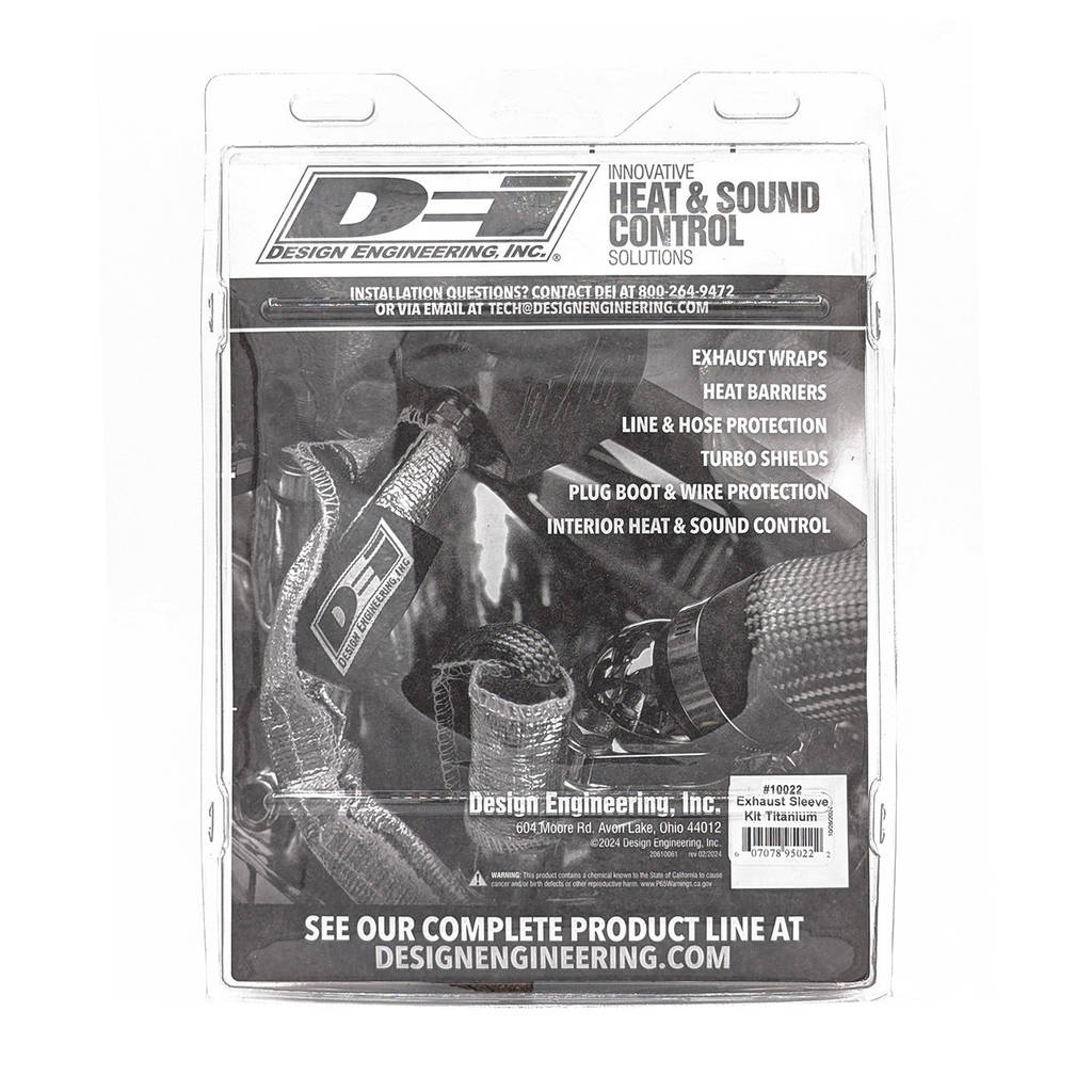 DEI 010022 Powersport Exhaust Sleeve Kit-Titanium Photo-2 