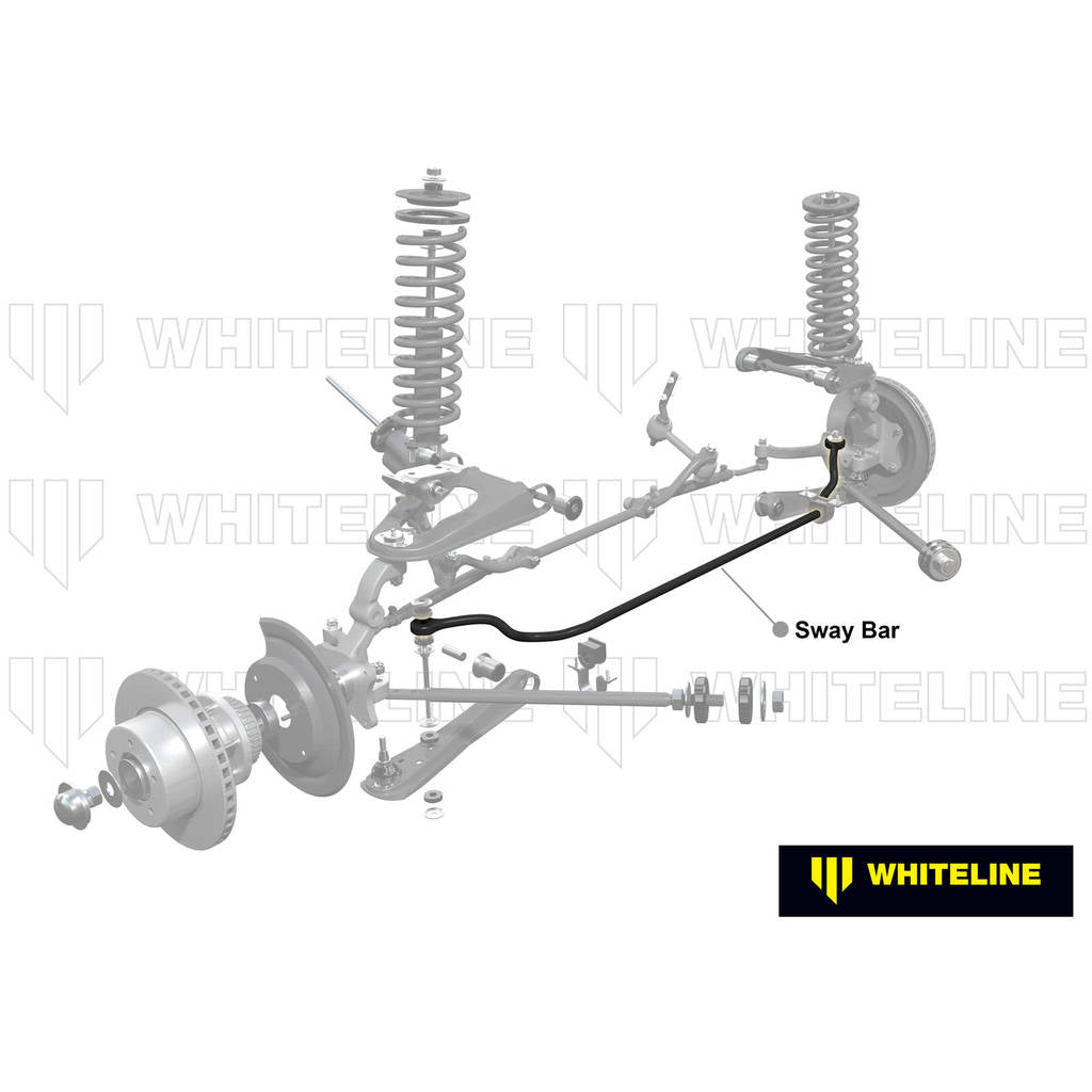 WHITELINE BFF3X Front Anti Roll Bar - 27mm Non Adjustable for Ford Falcon/Fairlane XR-XY Photo-1 