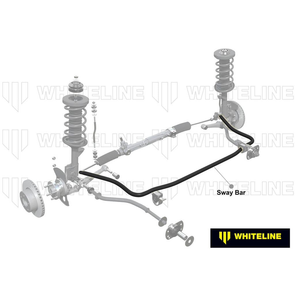 WHITELINE BTF35Z Front Sway Bar 24mm Heavy Duty Blade Adjustable for Toyota Corolla AE85 AE86 1983-1987 Photo-1 
