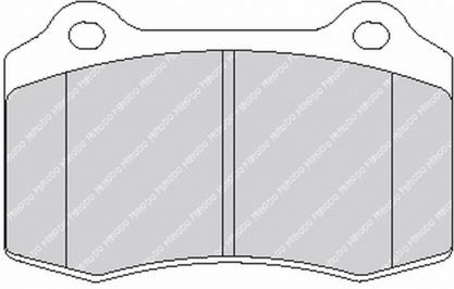 FERODO FDS1348 Brake Pads DS Performance for FERRARI F430 / 360 (F131) Photo-0 