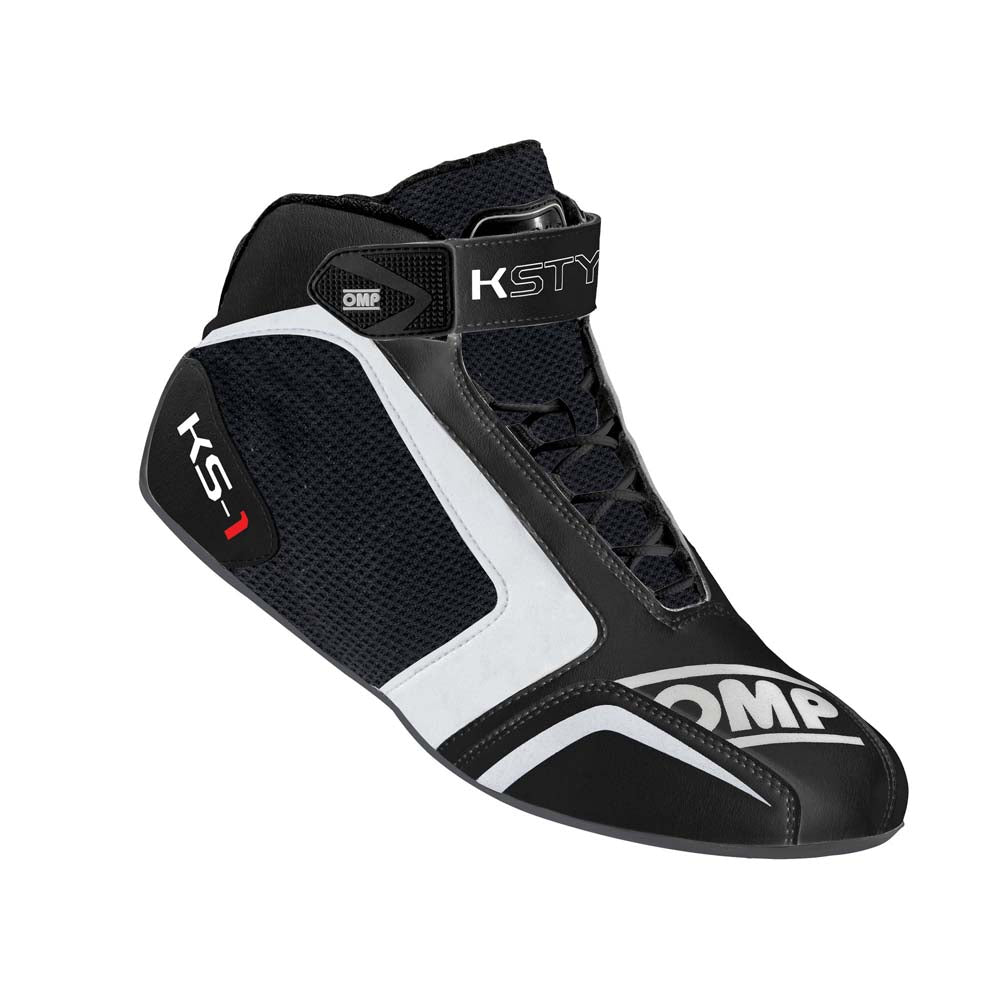 OMP KC0-0815-A01-070-33 (IC/81507033) Shoes karting KS-1, black/white, size 33 Photo-0 