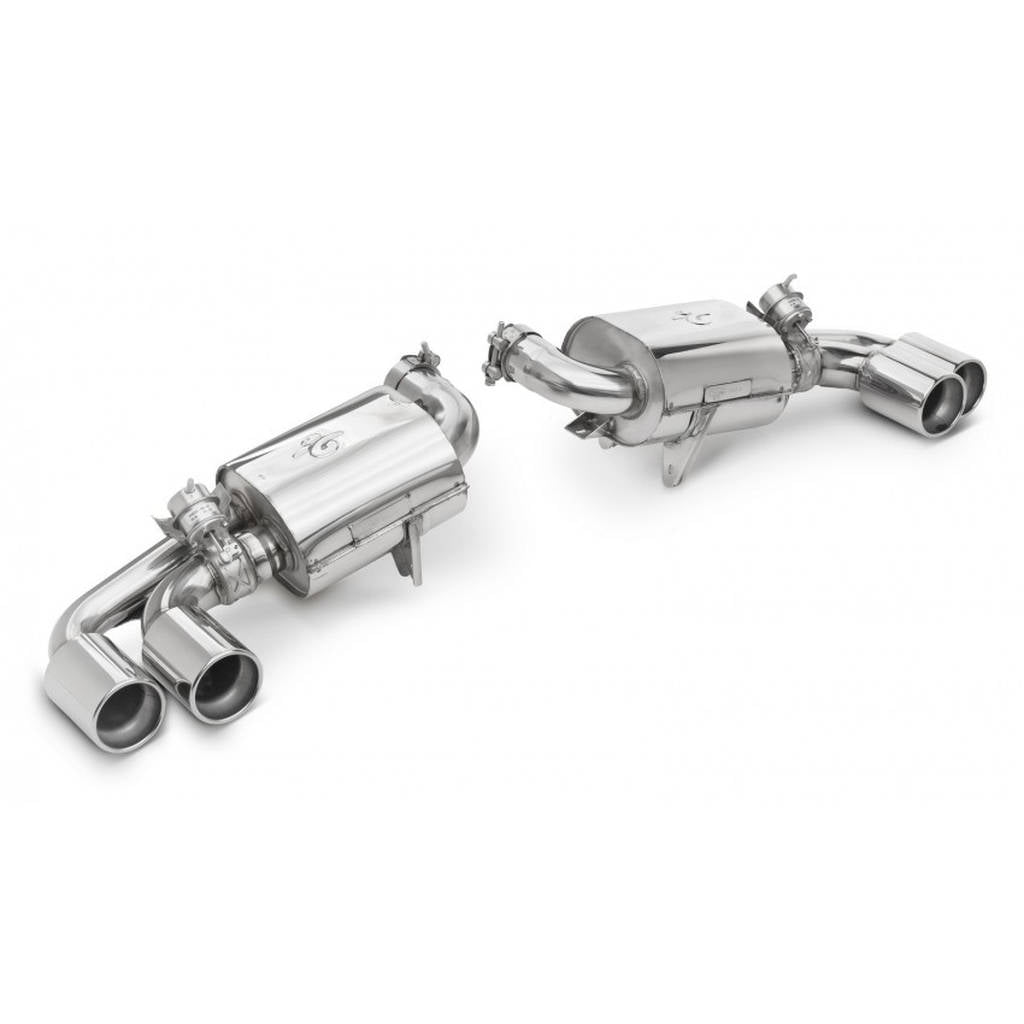 TUBI STYLE TSFE430C05.003.A F430 DOUBLE MUFFLERS EXHAUST w VALVE Photo-1 