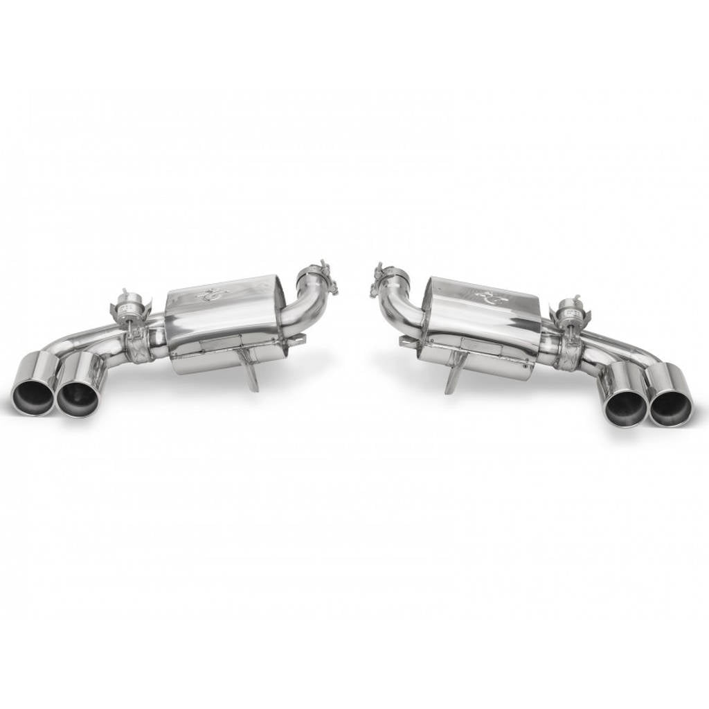 TUBI STYLE TSFE430C05.003.A F430 DOUBLE MUFFLERS EXHAUST w VALVE Photo-4 