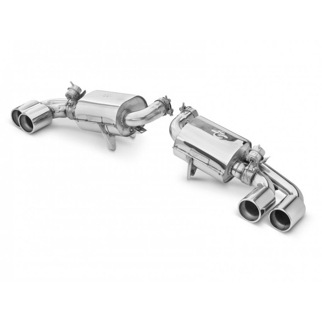 TUBI STYLE TSFE430C05.003.A F430 DOUBLE MUFFLERS EXHAUST w VALVE Photo-6 