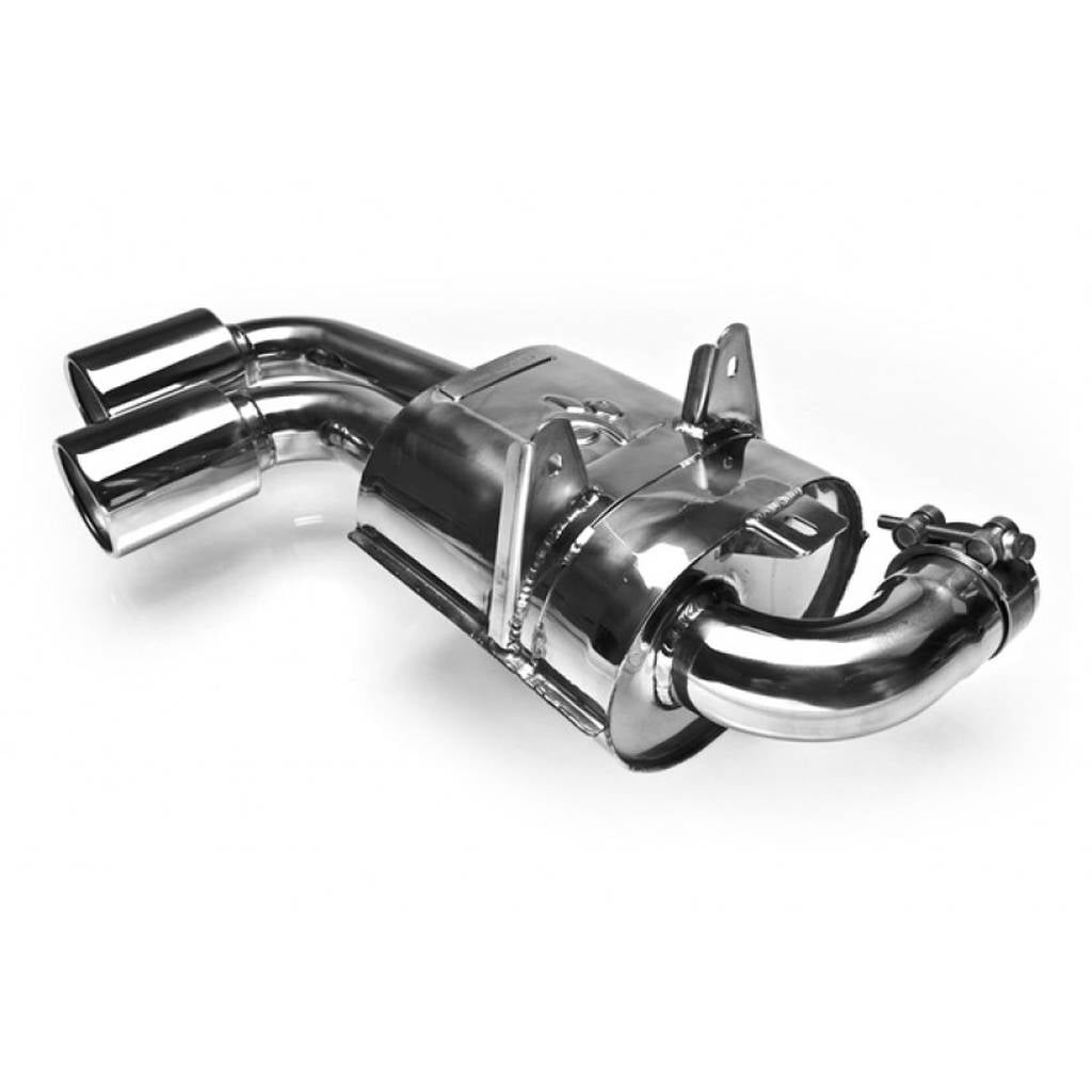 TUBI STYLE TSFE430C05.903.A F430 DOUBLE MUFFLERS EXHAUST NO VALVE Photo-2 