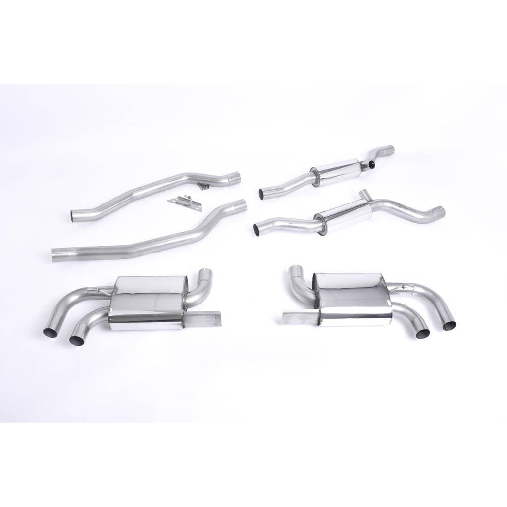 MILLTEK SSXPO109 Cat-back ECA PORSCHE Cayenne 958 Turbo 4.8 V8 Photo-0 