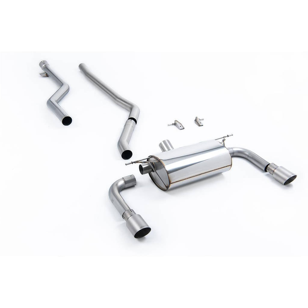 MILLTEK SSXBM1074 Cat-back Twin 90mm GT90 BMW 3 Series F30 320i M Sport (Inc LCI) Photo-0 