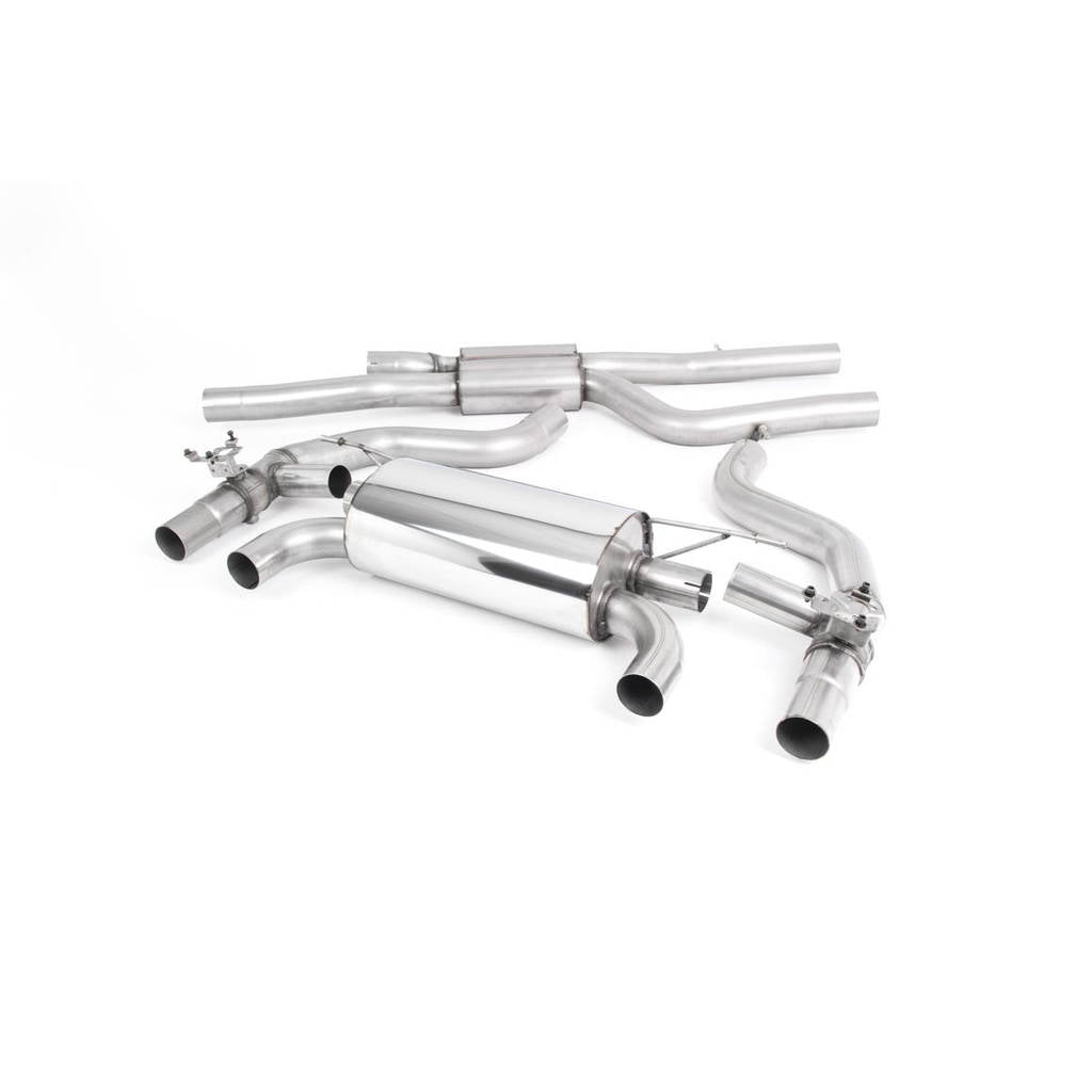 MILLTEK SSXBM1081 Cat-back Quad 90mm GT90 BMW 2 Series F87 M2 Competition Coupé Photo-0 